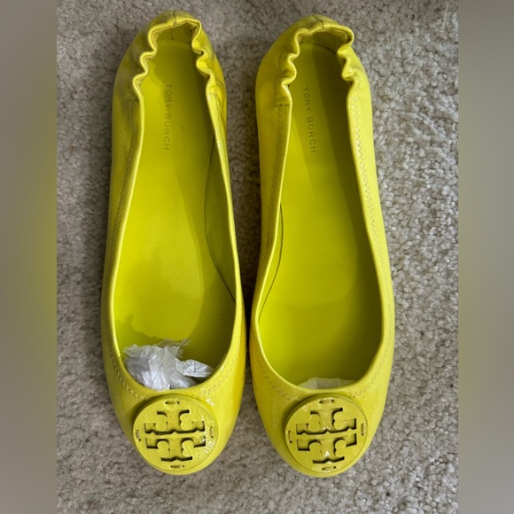 Tory Burch lemon green flats shoes - Picture 9 of 9